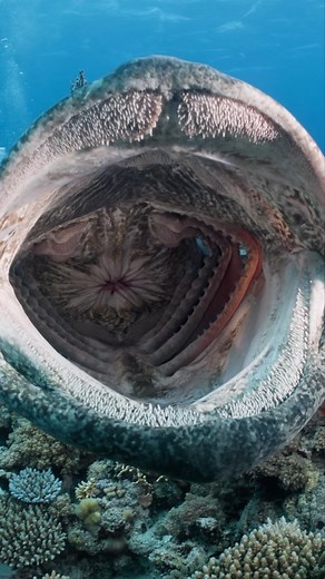 Pablo Cogollos| Nature Videographer | Ocean on Instagram: "Potato Cod: The Big-Mouthed Wonder of the Ocean First things first, this fish is BIG. Potato cods can grow to be over 2m long and weigh over 100kg! But what really catches your eye is that enormous mouth. Potato cods have a reputation for being the gluttons of the reef. When it’s chow time, they open their mouths wide – and I mean really wide! It’s like they’re trying to impress everyone with their jaw-dropping skills. 🤣 Ever heard of a