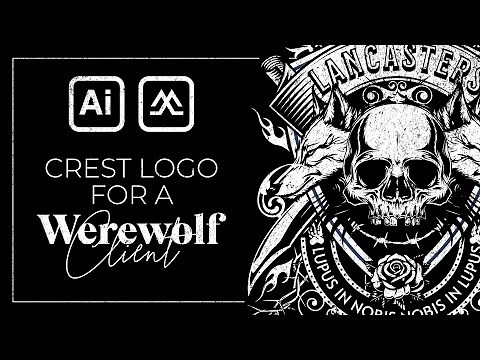 I Designed A Crest Logo For A Werewolves' Family | Kittl Step By Step Tutorial