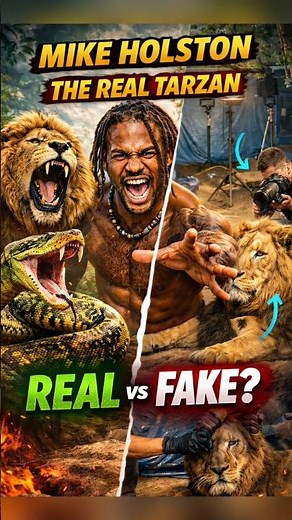 The Real Tarzan 😱 | Mike Holston REAL vs FAKE? | #shorts #therealtarzan #viral