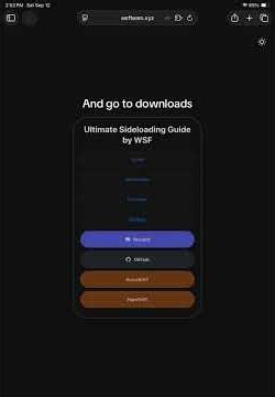 Tutorial for those who want to sideload on iOS!
