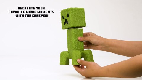 Mattel Minecraft Large-Scale Action Figure, 12-inch Posable Creeper Toy Collectible Inspired by A Minecraft Movie