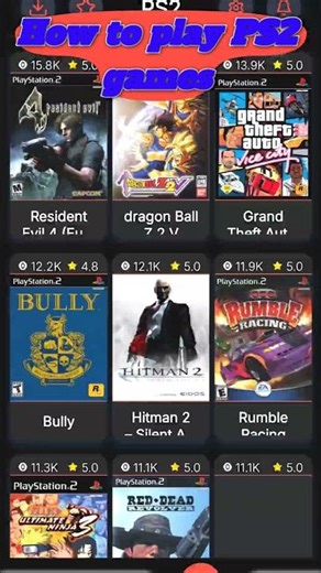 how to play PS2 games