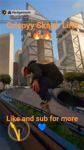 Crispyy Skate. Line 🔥🔥 #skate #gaming #shorts #trending #viralshort