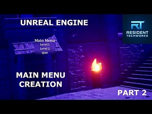 UE - Unreal Engine - Main Menu Creation (Video2)