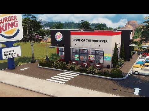 Burger King | Stop Motion | CC | Realistic Fast Food Restaurant | The Sims 4