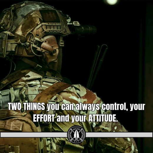 🧠 CONTROL WHAT YOU CAN. MASTER WHAT MATTERS. In a world full of chaos, two things stay in your control: 💥 Your EFFORT ⚔️ Your ATTITUDE You don’t have to control the outcome—just show up like a warrior every single day. Relentless effort. Unshakable mindset. That’s the Green Beret way. #SpecialForcesFoundation #GreenBeretMindset #EffortAndAttitude #UnbreakableWill #ControlTheControllables | Special Forces Foundation