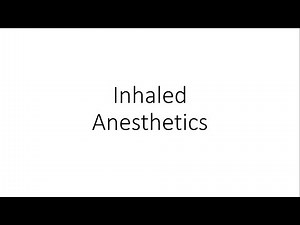 Inhaled Anesthetics (General Anesthesia) - Pharmacology