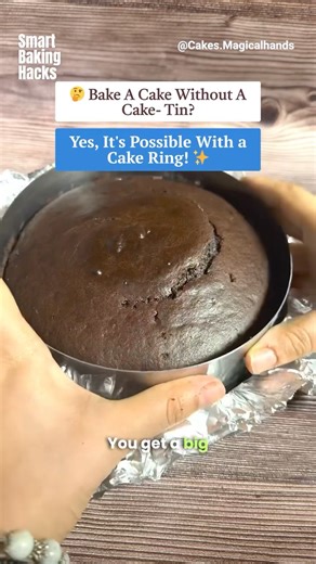 No tin, no problem 😌 Just try this 🤩 #bakinghack #cakebaking #trending
