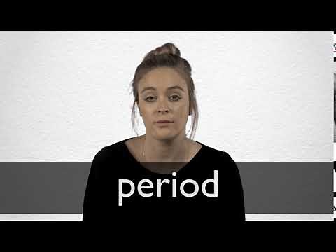 How to pronounce PERIOD in British English