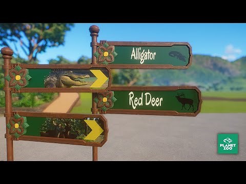 Make directional Signs like real Zoos with billboards | Planet Zoo Tutorial