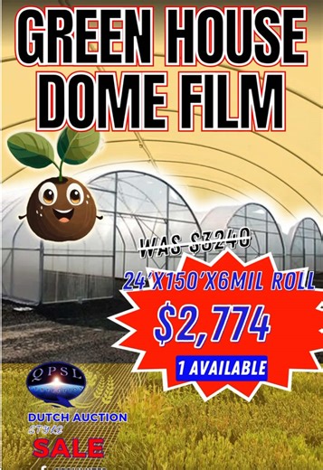 Plants stressing out from heat or sudden downpours? 🌧️🔥 Get steady protection with QPSL Greenhouse Domes, and grow anywhere with our Portable Grow Bags. 🌿 Healthy plants, every season. ✅ Build your controlled growing space today. Check all PROMOS now!! 👉ORDER at: https://qpsl.com/agriauction/ Contact Us: 📱 WhatsApp: ttps://wa.me/ 18683745530 ☎ Call: 384 9022 & 339 - 8199 📧 Email: sales@qpsl.com 💳 Safe Payments Only! For everyone’s security, we’re now 100% cashless. Accepted: Credit Card, 