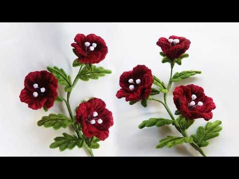 DIY Pipe Cleaner Flowers/ How To Make Beautiful Chenille Flower Tutorial/ Fuzzy Wire Flowers Crafts
