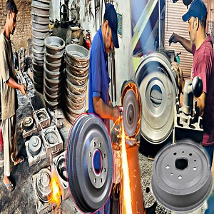 1M views · 13K reactions | BIG TRACTOR BRAKE DRUM Mass Production Process in Factory | How Brake Drum is Made in Pakistan | Pakistani truck | Facebook