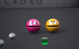 经典游戏《吃豆人Pac-Man》3D解压软体模拟动画