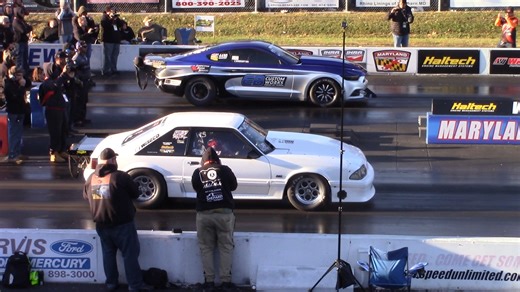 Fox Body vs S550 Mustang - CLOSE AMERICAN MUSCLE DRAG RACE! | Drag Racing and Car Stuff
