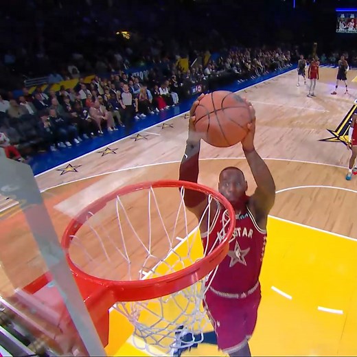 412K views · 10K reactions | Steph & LeBron combined for 24-points for the West! #NBAAllStar Steph 16 PTS | 5 REB | 8 AST | 4 3PM LeBron 8 PTS | 4 REB | 3 AST | NBA | Facebook