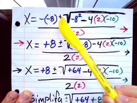 Part 19 "FACTORING using Quadratic Formula Pt 1 & Finding ZEROS of FUNCTION" G.E.D. MATH (K.S.A.)