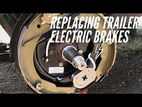 Replacing Electric brakes on a trailer