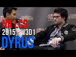 NA LCS 2015: Dyrus "I think [Santorin] was the best choice we could have gotten..."