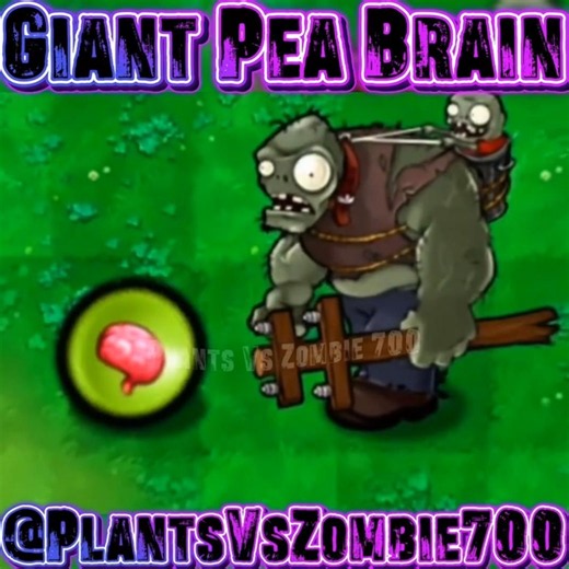 Giant Pea Brain vs Gargantuar Zombie Who Wins? #pvz #pvz2 #youtubeshorts #shorts