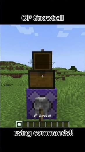 OP Snowball #minecraft #commands