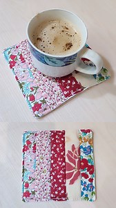 113K views · 1.7K reactions | DIY coaster from scrap fabric Christmas gift idea. Gift idea #diy #tutorial #sewing #sewingtutorial #sewingidea #christmasgift #christmasgifts #christmasgiftidea #christmasgiftideas #christmaspresent #holidaygift #giftidea #giftideas # | Yulianti Blossom | Facebook