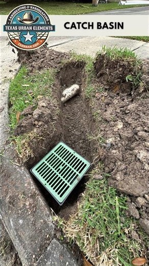 A catch basin is a ground-level drainage system designed to collect surface water #frenchdrain