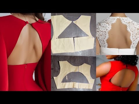 How to Cut Back Necklines with Keyhole For Beginners | 3 Keyhole Back Necklines For Beginners.