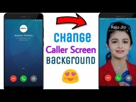 Change caller screen background Best vidio