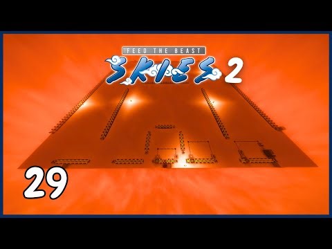 Minecraft Modded [FTB Skies 2]: Particle Accelerator with Oritech & Warden Farm!