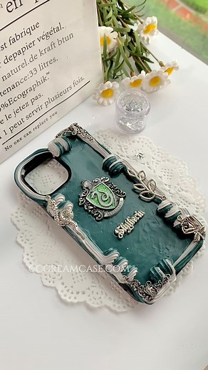 Decoden Phone Case ASMR: Slytherin Inspired Craft