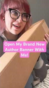 Author Level Up; Unboxing my Banner for Book Events! #books #author #dreambig