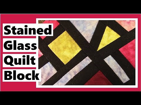 Stained Glass Quilt Block Tutorial