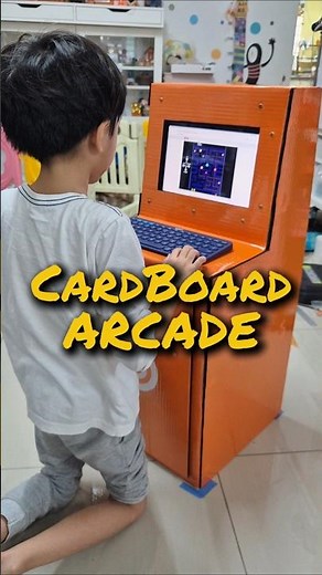 DIY Cardboard Arcade #diy #cardboard #arcade #kidsactivities #craft #ideas #craftideas