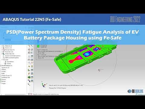 #ABAQUS_Tutorial | PSD Fatigue Analysis of Battery Package Housing using Fe-Safe | #22N5