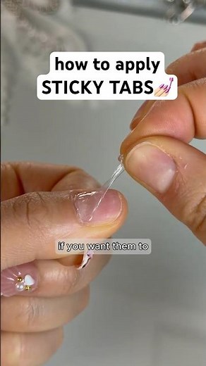 How to Apply Sticky Tabs 💅🏻 #idomyownnails