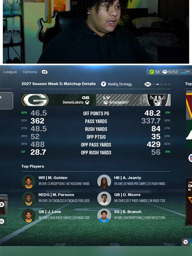 TRAP game 😮#Madden26 #franchise #MaddenCFM | Madden
