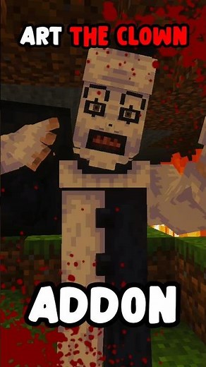 TERRIFIER in Minecraft (ART the Clown) | NEW ADDON FOR MINECRAFT BEDROCK