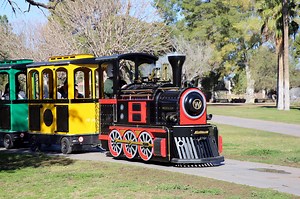 2.7K views · 198 reactions | "All aboard!" The new and improved Reid Park Zoo Railway made its inaugural ride today. This new train design is accessible for children of all ages and physical abilities. You can purchase your single ride ticket for $4 per person, or save a few dollars with the Train punch card! | Reid Park Zoo | Facebook