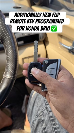 Additionally New Stylish Flip key programmed for Honda Brio | ☎️9789014708 #keyprogramming #carkeys