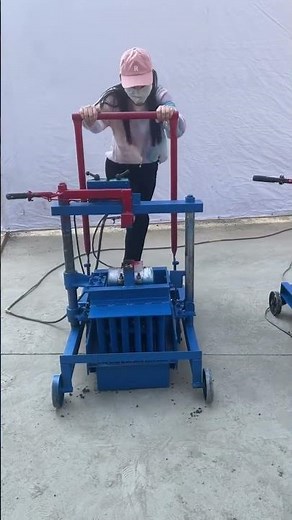 flyash Mobile block making machine for 4 6 8 hollow bricks #brickwork #brick #machine #blocks