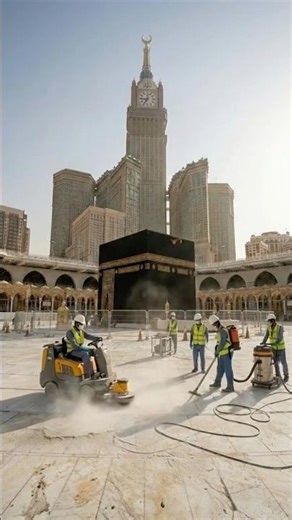 Satisfying Cleaning & Restoration Around the Kaaba | Incredible Transformation