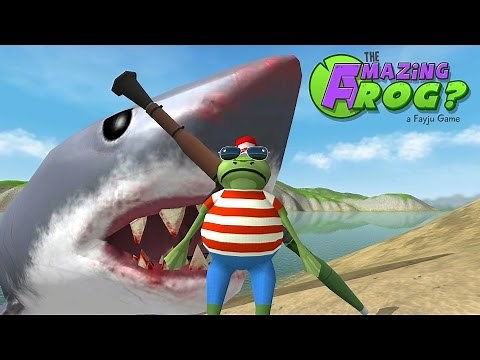 Amazing Frog - Ep 4 - Hunting the MEGA SHARK!! (Megalodon) - Amazing Frog Gameplay