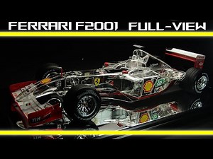 Ferrari F2001 FULL-VIEW / TAMIYA 1/20 / Scale Model Building / F1