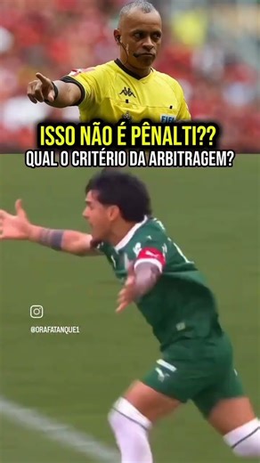 se isso não foi pênalti qual💚 critério #da arbitragem?