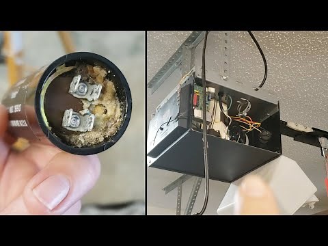 Simple Garage Door Opener Fix [Corroded Capacitor]