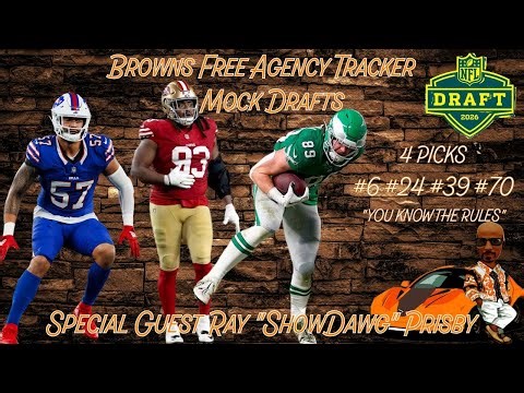 Browns Free Agency Tracker - Mock Draft w/ Ray “ShowDawg” Prisby