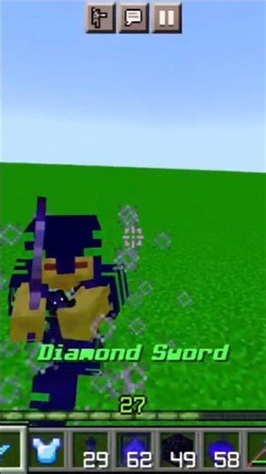 the noob bot pvp skills spear #minecraft