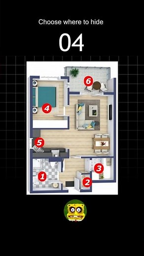 Scary SpongeBob is Chasing Us! (Hide and Seek Horror)