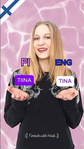 What would be your name in Finnish? (Girls’ edition) 🤩 #learnfinnish